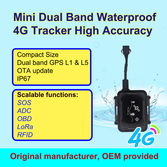 KS-80 EU IP67 Dual band GPS mini Vehicle tracker waterproof